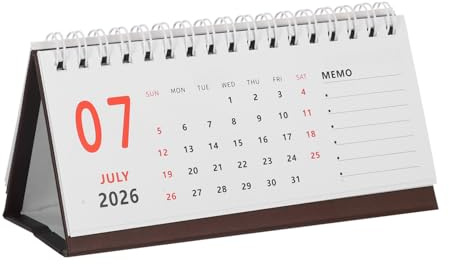 LIGHTAOTAO Kleiner Tischkalender: 202507–202612, Mini-stand-flip-kalender, Monatsplaner, Organizer Für Zuhause, Schule, Büro, Planung, Terminplanungsbedarf