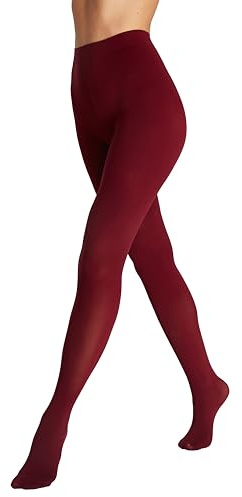 Seidiva Damen Strumpfhosen 80 DEN Blickdichte Strumpfhose Matte Damenstrumpfhosen in über 25 Farben (1x Burgunderrot,L-XL)