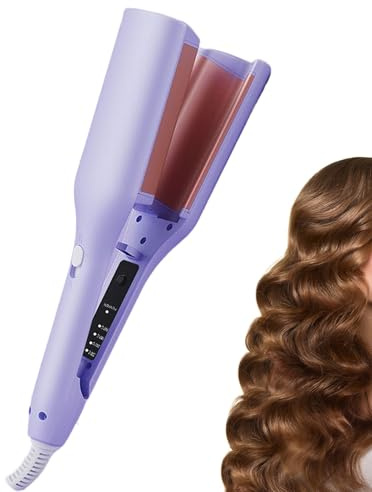 Appareil Coiffure Avec Technologie Ionique Négative, 3D Fer Boucler Friser, 4 Températures Réglables Fer Boucler French Waves, Anti Brûlure Fers Bouclers French Waves Outils Coiffure Ondulations