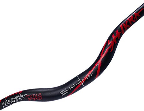 blloocod MTB Lenker 31,8mm Riser Bar Bügel Fahrradlenker Mountainbike Lenker Aluminium- Schwarz + Rot