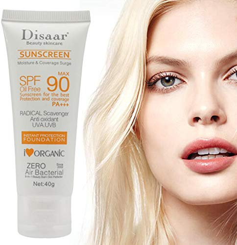Crema solare viso crema per il viso Bellezza cura della pelle SPF 90 Olio anti-ossidante radicale antiossidante UVA/UVB 40g Crema solare anti giorno