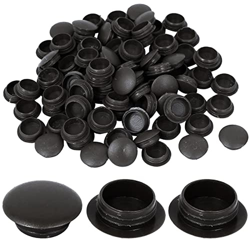 200 Stück Stöpsel aus schwarzem Kunststoff, Lochstopfen, Schrauben, Möbel, Schwarz, Kunststoff, Schwarz, für Schrauben, Durchmesser Abdeckungen, runde Schrauben, für Regale, Schränke (10 mm, 12 mm)