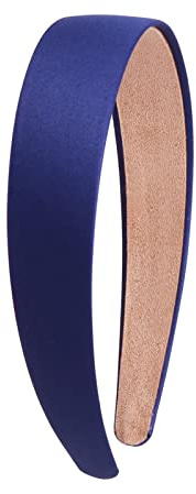 Cerchietto da donna tinta unita per ragazze fascia per capelli decorazione elegante blu navy