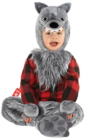 Morph Vargdräkt för småbarn - Halloweenkostym för barn | Baby vargdräkt för pojkar, 6-12 månader