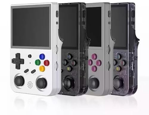 SXMA RG353V Retro Video Handheld Game Console Android 11+Linux System, 3.5 Inches IPS Screen 64G TF Card 4420+ Classic Games RK3566 64bit Game Console Compatible with Bluetooth 4.2 and 5G WiFi