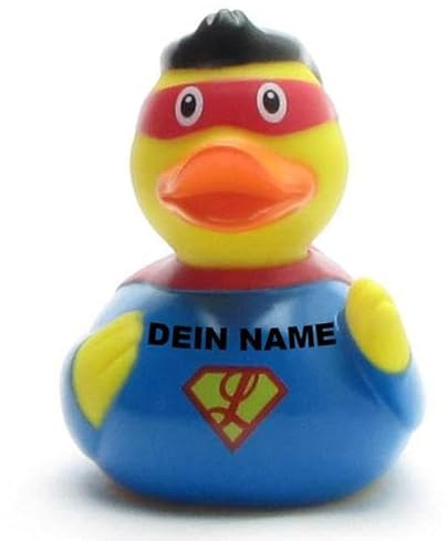 DUCKSHOP Badeenten - personalisierbar (Superheld Ente)