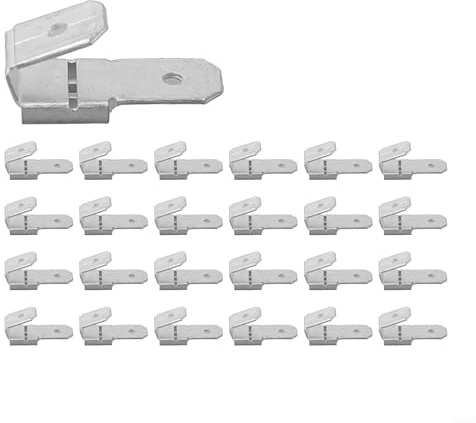 Splitter terminale a forcella isolato doppia linguetta maschio singola femmina Slip on Spade Piggyback connettore elettrico splitter doppio connettore a forcella (50 pezzi)