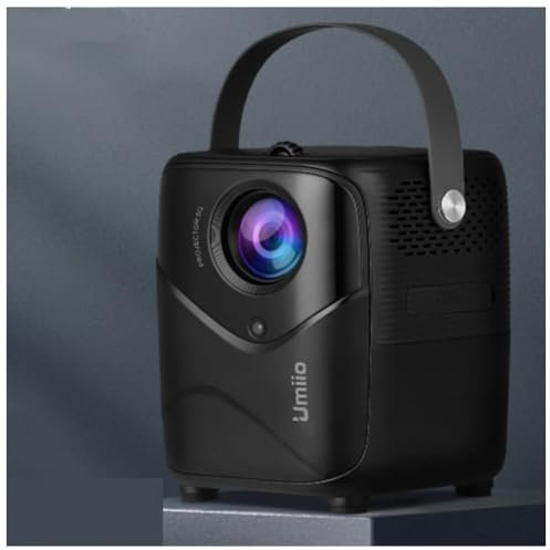 Proyector Portátil 4k, Proyector Inteligente con WiFi Bluetooth, Proyector Nativo 1080 HD con Sonido Envolvente 360, Disfrute De La Emoción De Disfrutar De La Emoción del Cine En Casa En Casa Black