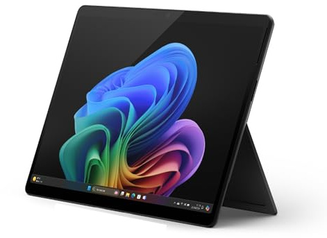 Microsoft Surface Pro (Chargeur Non Inclus) | Copilot+ PC | Ecran Tactile OLED 13 | Snapdragon® X Elite |16Go RAM | SSD 512To | Dernier Modèle, 11ème Edition | Noir