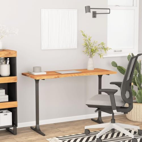 qohoio Schreibtischplatte Massivholzplatte Tabletop Tischplatte Holz Tischplatten 110x50x2,5 cm Rechteckig Massivholz Akazie