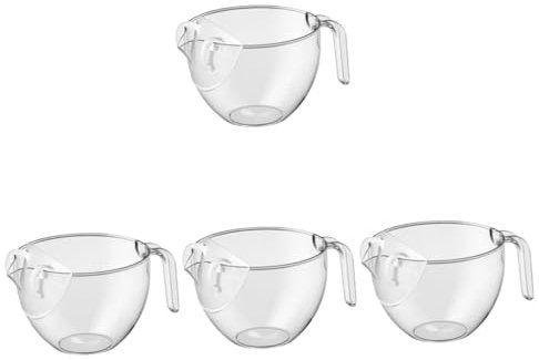 PRETYZOOM 4 Piezas Cuenca Del De Lavado De Arroz Fregadero Bochas Colador De Granos Bol Cesta De Drenaje De Cocina Cacerola Tazones Para Mezclar Multi Kéfir El Plastico Transparent