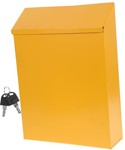 Tofficu Boîte aux Lettres Murale en Fer, Style Simple, Grosse Capacité de Rangement, pour Conserver Lettres Confidentielles, pour Bureau ou Unité de Travail