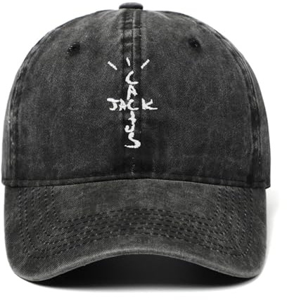 Freefire Cotton Cactus Jack Berretto da Baseball Unisex Astroworld Coreano Cappello Casual Papà Cappello Trucker Nero