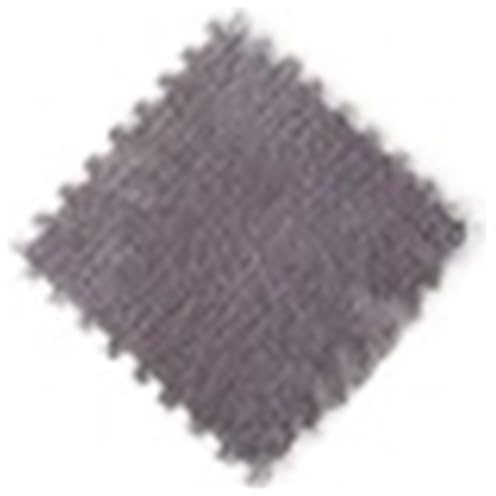 Ineinandergreifende Plüsch-Schaumstoffmatte Plüschmatte Eva-Schaum Puzzle-Teppiche for zimmerwarme ineinandergreifende Teppiche Säuglingsteppich(Light Grey,4PCS)