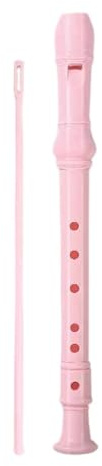 Blockflöjt Professionell Nybörjare Vuxen Instrument ABS Resin 6håls Inspelare(Princess pink)