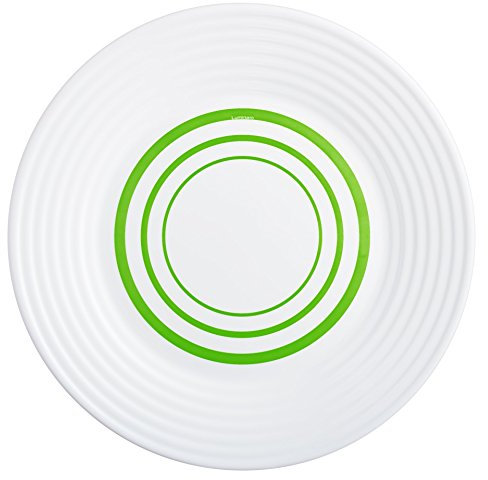 Luminarc HARENA COLORAMA L8389 Set of 6 Flat Plates 25 cm Green/White