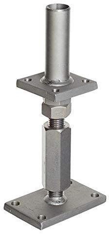 Pitzl Pfostenträger - schwere Ausführung m. Rohr, Verstellbereich 230 mm bis - 325 mm