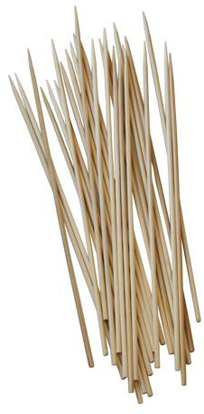 PAPSTAR 1000 Schaschlikspieße, Holz Pure Ø 3 mm · 20 cm, Sie erhalten 6 Packungen á 1000 Stück (insgesamt 6000 Stück)