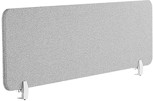 Beliani Pannello Divisorio Fonoassorbente in PET 160 x 40 cm Grigio Chiaro