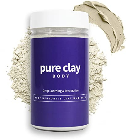 Pure Calcium Bentonite Montmorillonite Mud Bath Soak, Deep Soothing Restorative Aztec Indian Healing Clay for Relaxing Detox, Inspired by Ancient Aztec, Bentonite Clay Food Grade Inspired for Spa Care