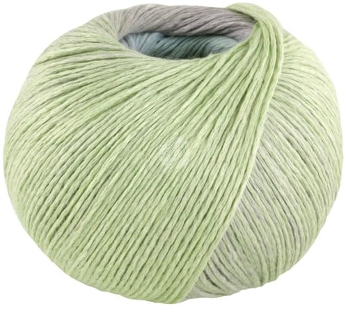 LANA GROSSA Cotonella | Weiches, bedrucktes Kettengarn aus unmercerisierter Pima Baumwolle | Handstrickgarn aus 100% Baumwolle (Pima) | 100g Wolle zum Stricken & Häkeln | 280m Garn FB 1