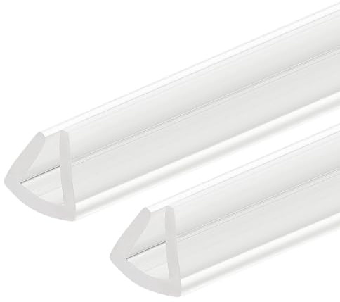 sourcing map U-Kanal-Kantenverkleidung, 1,5 m Länge, Gummischutz, Dichtungsstreifen, Kantenschutz, passend für 3–4 mm Kanten, transparent