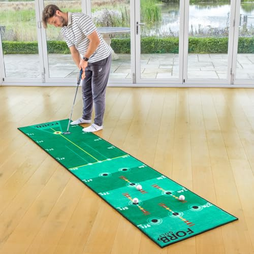 FORB Putting-Trainingsmatte – professionelle Indoor-Golf-Übungsmatte [3m]