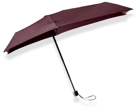 Senz ° Mikrofaltbarer Sturm-Regenschirm, Aubergine