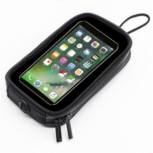 Motorradtasche - Motorrad-Telefonhalterung | Universelle Motorrad-Telefontasche | Magnetische Handyhalterung für Motorrad-Tank für Motorrad-Navigation im Freien, Schwarz