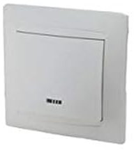 Bouton lumineux encastrable, avec lumière LED et design compact, idéal pour activer des lumières et des appareils électriques à l'intérieur.