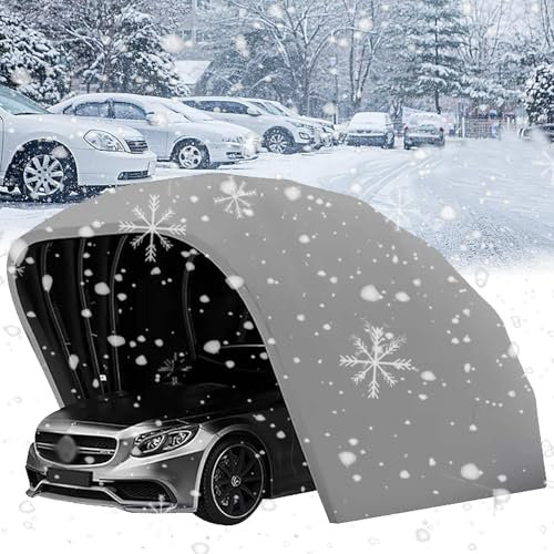 Tenda da garage semi-automatica, portatile, pieghevole, in acciaio inox, resistente, design retrattile e pieghevole per la protezione dei veicoli mobili