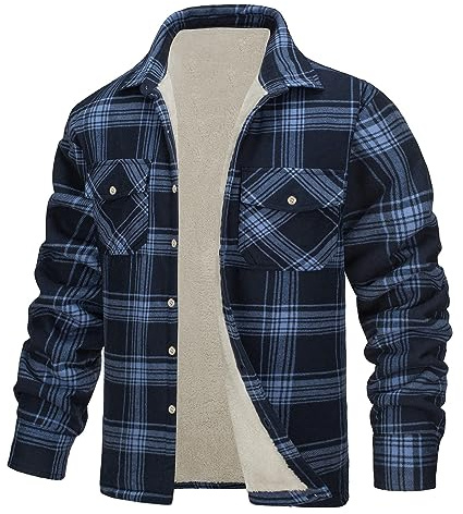 Veste Chemise Homme Manches Longues Grande Taille 4xl Sweats a Carreaux Décontractée Longue Hiver Bucheron Vintage Polaire Manteau Flanelle Coton Blousons