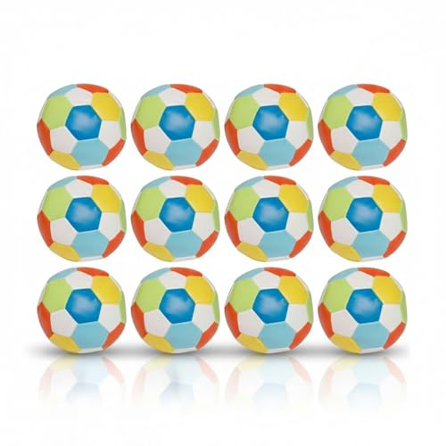 alldoro Softball Ø 10 cm, 12er Set, Schaumstoffball, für Indoor & Outdoor | 12er Set, ideal als Geschenk für Kinder, sorgt für Spielspaß, Extra weiche Schaumstoff-Fußbälle für Kinder ab 0 Jahren