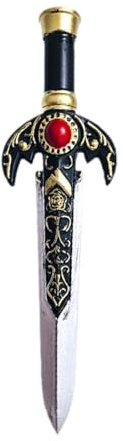 Oshhni Fausse épée courte pour adultes et enfants, jeu de rôle réaliste, d'arts martiaux, jouet pour costume de fête, Style B