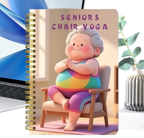 Generisch Chair Yoga Buch | Übungsbuch Mit Stuhlyoga Für Ältere - Fitnessplan Für Gewichtsverlust Krafttraining Anfänger Männer Frauen