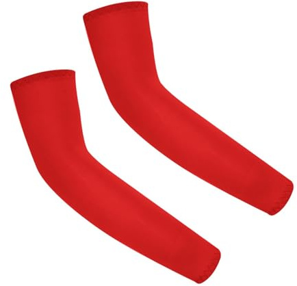 Kids Sun Protection Arm Sleeves Ice Silk Sleeves, Summer Breathable Suitable Outdoor Compression Arm Sleeve Basketball Football Volleyball Youth Boy Girl Sports 4-18 Years