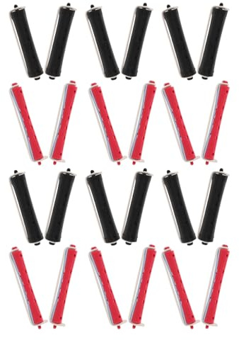 HOOTNEE 24pcs Plastic Perm Rods for Women Perm Rods for Permanent Wave for Short Hair and Professional Styling
