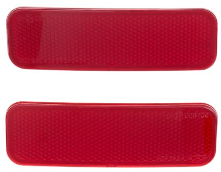 VGOL Par de Reflectores de Parachoques Trasero reemplaza OEM ET76515B0AA ET76515C0AA 1836080 1836081 Compatible con Ford Transit Courier 2014-2023