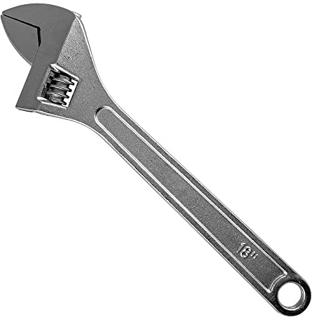 LLAVE INGLESA 450MM (18), 53MM APERTURA DE MANDIBULA LLAVE AJUSTABLE