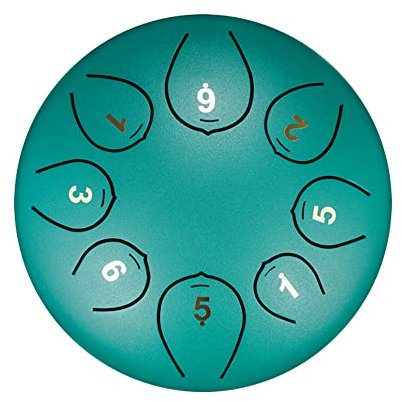 Fayelong Zen-Stahl-Zungentrommel mit 8 Tönen von 6 Zoll Handpan Percussion Musikinstrumente für Musikerziehung, Heilung des Geistes, Meditation Yoga