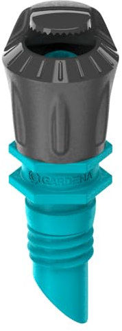 Gardena Micro-Drip-System Sprühdüse 180 Grad: 180 Grad-Sprühkopf, regulierbare und wassersparende Beregnung, Sprühreichweite ca. 3 m, 5 Stück (13321-20)