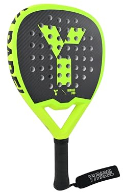 Y1 MIRAGE PRO Padel Racket for Intermediate Players – Diamond Shape Mid-High Balance, 3K TeXtreme Carbon Face, PrecisionTech EVA Core (13–15), Attacking Power Spin