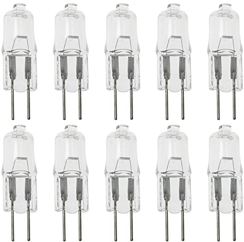 SQXBK 10PCS G4 Halogen Bulb Bulb Instrument 6V5W Bulb Microscope Light Bulb Light Bulb Replacement Heavy Machinery Marine Train Cabin Lighting Replacement