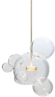 MAXTED Lampade a sospensione a soffitto in vetro trasparente nordico a bolle di sapone Creative Designer decorativo LED Modern Elements Lampadario a isola da cucina Adorabile