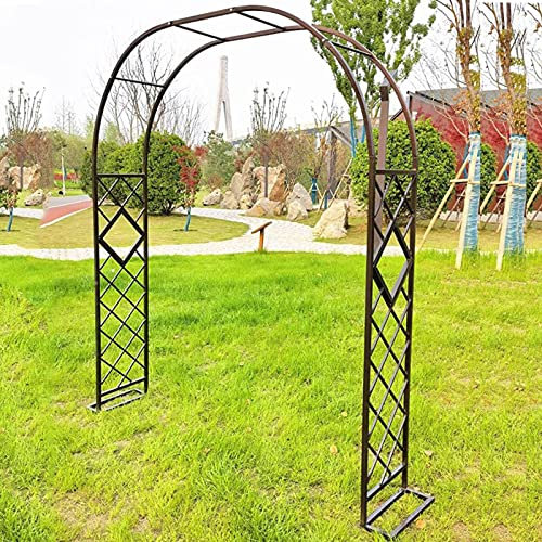CHUNTIANMEI Arco De Jardín De Metal,Pérgolas De Enrejado Resistente,Arco De Soporte Decoración De Jardín Exteriores,para Rosas Plantas Trepadoras,Fácil De Ensamblar,Bronze-180x230cm/5.9x7.5ft