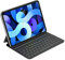 HOU Tastiera Bluetooth per iPad Air 6a/5a/4a/Pro 11, Air 11 Pollici(M3/M2, 2025/2024), Custodia in Ecopelle con Tastiera, Angolo Ergonomico, Disposizione ltaliana, Nero
