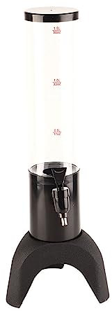 Xcello Dispensador De Bebidas con Torre De Cerveza Transparente De Tres Patas De 1,5 L Accesorio De Bar para El Hogar Duradero Y Seguro para Tiendas De Barbacoas Y KTV