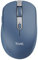 Trust Ozaa Silent Wireless Mouse Bluetooth + 2.4GHz, Compact Multidevice Mouse, 60% Recycled Plastics, Rechargeable Bluetooth Mouse for Laptop PC Computer Windows Android Mac - Blue