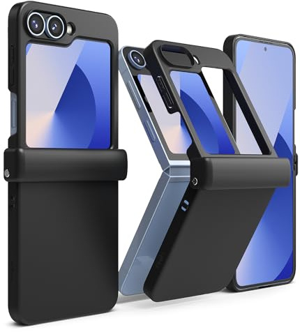 Ringke Slim Hinge Compatibile con Cover Samsung Galaxy Z Flip 7 FE/Z Flip 6, Custodia Protezione Hinge con Ottima Grip Calza Perfetta - Black