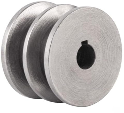 1 STK. Außendurchmesser: 90 mm Riemenscheibe, Doppelnut, Typ 2A, flache Keilriemenscheibe aus Gusseisen for Elektromotoren, Motorscheibe(25mm)